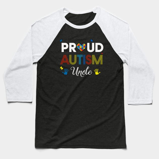 Proud Autism Uncle Baseball T-Shirt by busines_night